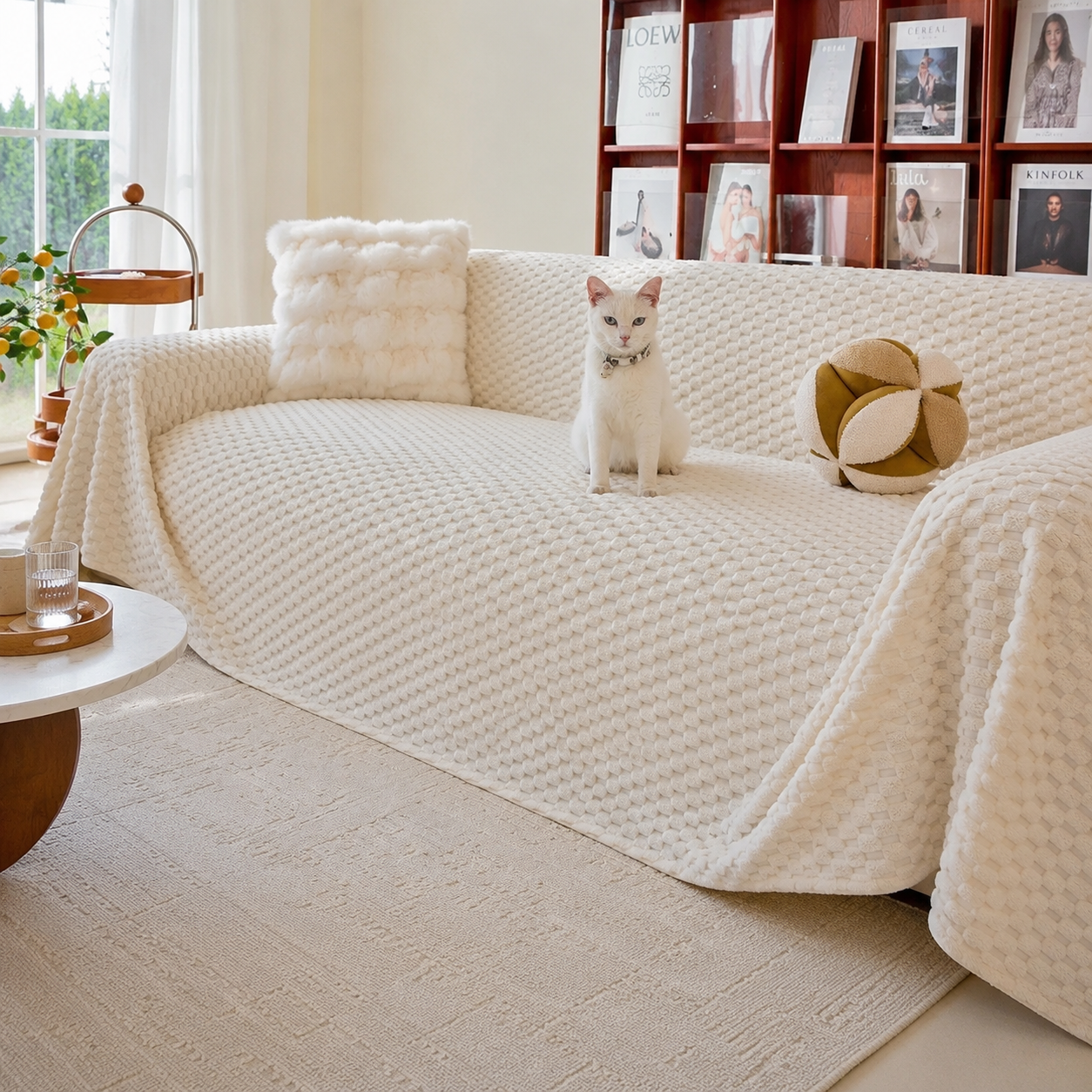 Housse de Canapé Beige